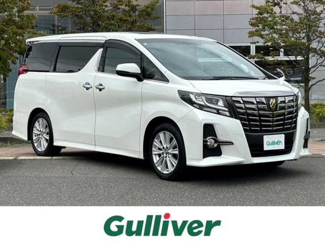 トヨタ アルファード S Aパッケージ タイプブラック 福島県 2016(平28)年 7.6万km ホワイトパールクリスタルシャイン 純正HDDナビ/　【フルセグ/CD/DVD/SD/BT/MSV】/バックカメラ/ステアリングスイッチ/レーダークルーズコントロール/ドライブレコーダー/サンルーフ/両側パワースライドドア/電動リアゲート/オットマン/ハーフレザーシート/コーナーセンサー/横滑り防止機能/クリアランスソナー/パーキングアシスト/LEDヘッドライト（AUTO機能付き）/フォグランプ/スペアキー×１