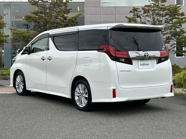 トヨタ アルファード S Aパッケージ タイプブラック 福島県 2016(平28)年 7.6万km ホワイトパールクリスタルシャイン 純正HDDナビ/　【フルセグ/CD/DVD/SD/BT/MSV】/バックカメラ/ステアリングスイッチ/レーダークルーズコントロール/ドライブレコーダー/サンルーフ/両側パワースライドドア/電動リアゲート/オットマン/ハーフレザーシート/コーナーセンサー/横滑り防止機能/クリアランスソナー/パーキングアシスト/LEDヘッドライト（AUTO機能付き）/フォグランプ/スペアキー×１