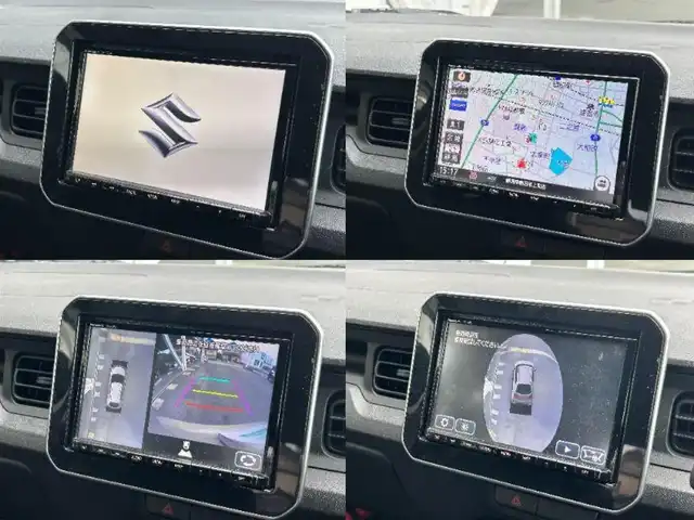 スズキ イグニス ハイブリッド MG 静岡県 2020(令2)年 6.1万km キャラバンアイボリーPM デュアルカメラブレーキサポート/純正８型ナビ/フルセグＴＶ/ＤＶＤ再生/ＢＴ/全周囲カメラ/ドラレコ/ＥTC/シートヒーター/車線逸脱警報/ハロゲンヘッドライト/オートライト/カーテンエアバッグ/フルフラットシート/アイドリングストップ