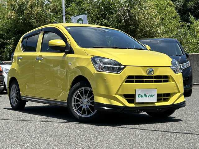ダイハツ ミラ イース X SAⅢ 長崎県 2017(平29)年 2.7万km レモンスカッシュクリスタルM 純正ディスプレイオーディオ(FM/AM/BT/CD/DVD)/リモコンキー/スペアキー/バックカメラ/前後コーナーセンサー/純正フロアマット/社外レザー調シフトレバー(純正品あり)/純正14インチアルミホイール/手動光軸調整ダイヤル/ABS/VSC/イモビライザーシステム/オートライト/スマートアシストIII/SRSダブルエアバッグ/ecoIDLE