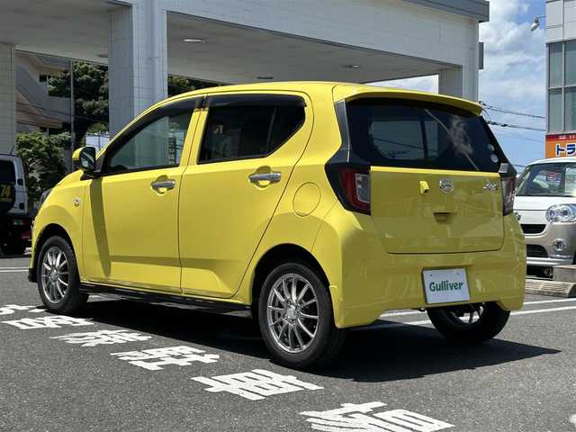 ダイハツ ミラ イース X SAⅢ 長崎県 2017(平29)年 2.7万km レモンスカッシュクリスタルM 純正ディスプレイオーディオ(FM/AM/BT/CD/DVD)/リモコンキー/スペアキー/バックカメラ/前後コーナーセンサー/純正フロアマット/社外レザー調シフトレバー(純正品あり)/純正14インチアルミホイール/手動光軸調整ダイヤル/ABS/VSC/イモビライザーシステム/オートライト/スマートアシストIII/SRSダブルエアバッグ/ecoIDLE