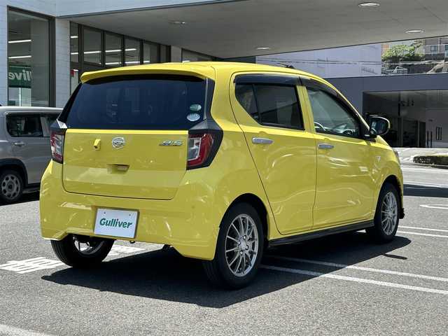 ダイハツ ミラ イース X SAⅢ 長崎県 2017(平29)年 2.7万km レモンスカッシュクリスタルM 純正ディスプレイオーディオ(FM/AM/BT/CD/DVD)/リモコンキー/スペアキー/バックカメラ/前後コーナーセンサー/純正フロアマット/社外レザー調シフトレバー(純正品あり)/純正14インチアルミホイール/手動光軸調整ダイヤル/ABS/VSC/イモビライザーシステム/オートライト/スマートアシストIII/SRSダブルエアバッグ/ecoIDLE