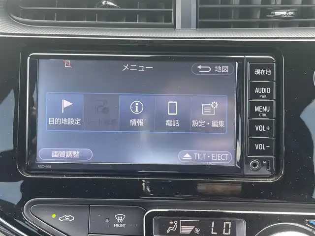トヨタ アクア S スタイルブラック 香川県 2018(平30)年 2.9万km ダークブルーマイカ 登録時走行距離：28850km/ディーラー純正SDナビ/　CD BT ワンセグTV/バックカメラ/プリクラッシュセーフティシステム/レーンキープアシスト/クリアランスソナー/横滑り防止装置/オートハイビーム/オートライト/ドライブレコーダー/ETC/ステアリングスイッチ/プッシュスタート/スマートキー
