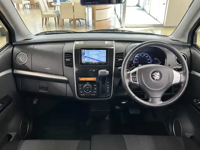 スズキ ワゴンＲ スティングレー T 道央・札幌 2008(平20)年 6.3万km ブルーイッシュブラックパール3 ・4WD/・ターボ/・社外ナビ/フルセグTV/DVD/CD/SD/BT/・運転席シートヒーター/・HID/・フロントフォグ/・パドルシフト/・プッシュスタート/・スマートキー/・運転席シートヒーター/・ドアバイザー/・電格ミラー/・ミラーヒーター