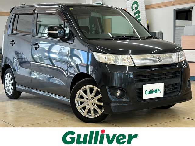 スズキ ワゴンＲ スティングレー T 道央・札幌 2008(平20)年 6.3万km ブルーイッシュブラックパール3 ・4WD/・ターボ/・社外ナビ/フルセグTV/DVD/CD/SD/BT/・運転席シートヒーター/・HID/・フロントフォグ/・パドルシフト/・プッシュスタート/・スマートキー/・運転席シートヒーター/・ドアバイザー/・電格ミラー/・ミラーヒーター