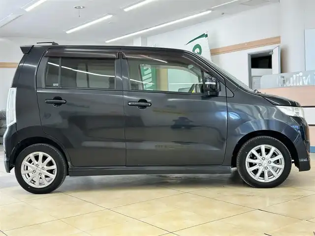 スズキ ワゴンＲ スティングレー T 道央・札幌 2008(平20)年 6.3万km ブルーイッシュブラックパール3 ・4WD/・ターボ/・社外ナビ/フルセグTV/DVD/CD/SD/BT/・運転席シートヒーター/・HID/・フロントフォグ/・パドルシフト/・プッシュスタート/・スマートキー/・運転席シートヒーター/・ドアバイザー/・電格ミラー/・ミラーヒーター