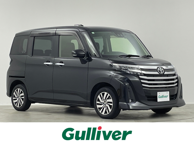 トヨタ ルーミー カスタムG 埼玉県 2021(令3)年 3.2万km ブラックマイカメタリック ナビ　両側電動スライドドア　Ｂカメラ　ＥＴＣ　ドライブレコーダー　レーダークルーズコントロール　衝突被害軽減　フルセグＴＶ　Ｂｌｕｅｔｏｏｔｈ　ＬＥＤヘッドライト　フルフラット　スマートキー