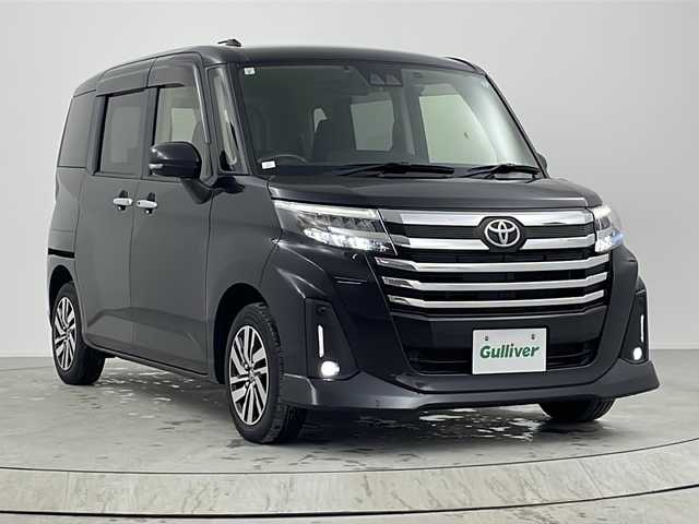 トヨタ ルーミー カスタムG 熊本県 2021(令3)年 3.2万km ブラックマイカメタリック ナビ　両側電動スライドドア　Ｂカメラ　ＥＴＣ　ドライブレコーダー　レーダークルーズコントロール　衝突被害軽減　フルセグＴＶ　Ｂｌｕｅｔｏｏｔｈ　ＬＥＤヘッドライト　フルフラット　スマートキー