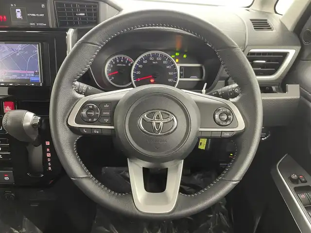 トヨタ ルーミー カスタムG 埼玉県 2021(令3)年 3.2万km ブラックマイカメタリック ナビ　両側電動スライドドア　Ｂカメラ　ＥＴＣ　ドライブレコーダー　レーダークルーズコントロール　衝突被害軽減　フルセグＴＶ　Ｂｌｕｅｔｏｏｔｈ　ＬＥＤヘッドライト　フルフラット　スマートキー