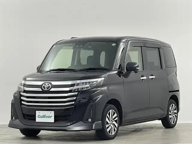 トヨタ ルーミー カスタムG 埼玉県 2021(令3)年 3.2万km ブラックマイカメタリック ナビ　両側電動スライドドア　Ｂカメラ　ＥＴＣ　ドライブレコーダー　レーダークルーズコントロール　衝突被害軽減　フルセグＴＶ　Ｂｌｕｅｔｏｏｔｈ　ＬＥＤヘッドライト　フルフラット　スマートキー