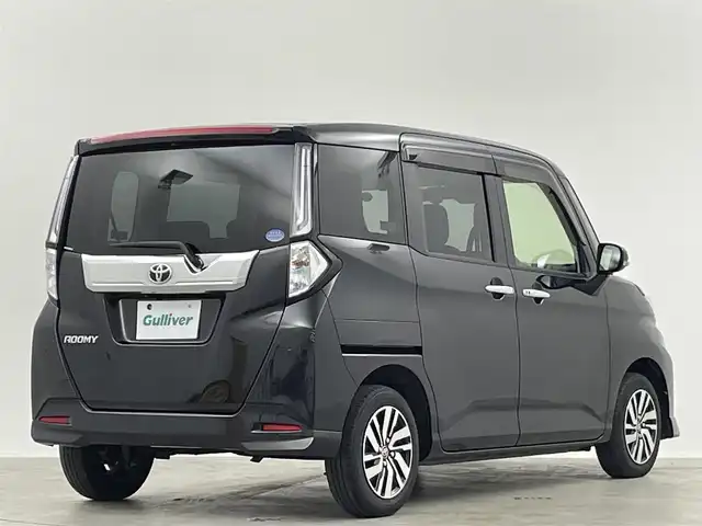 トヨタ ルーミー カスタムG 埼玉県 2021(令3)年 3.2万km ブラックマイカメタリック ナビ　両側電動スライドドア　Ｂカメラ　ＥＴＣ　ドライブレコーダー　レーダークルーズコントロール　衝突被害軽減　フルセグＴＶ　Ｂｌｕｅｔｏｏｔｈ　ＬＥＤヘッドライト　フルフラット　スマートキー