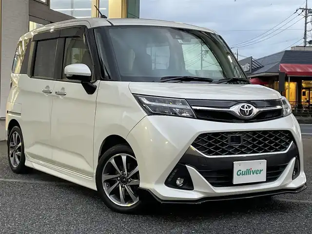 トヨタ タンク カスタムG S 埼玉県 2017(平29)年 5.5万km パールホワイトⅢ ・ワンオーナー　/・モデリスタサイドスポイラー　/・純正Ｆ＆Ｒアンダースポイラー　/・モデリスタ１５インチアルミ　/・純正１４インチダンロップ5分山タイヤ付き車載　/・両側パワースライドドア　/・純正ナビフルセグＴＶ　ＢＴ　ＤＶＤ　SD/・バックカメラ/・前後ドライブレコーダー/・クルーズコントロール/・アイドリングストップ/・オートライト/・LEDヘットライト/・LEDフォグライト/・黒皮調シートカバー/・スマートキー×２/・プッシュスタート/・保証書/・取説