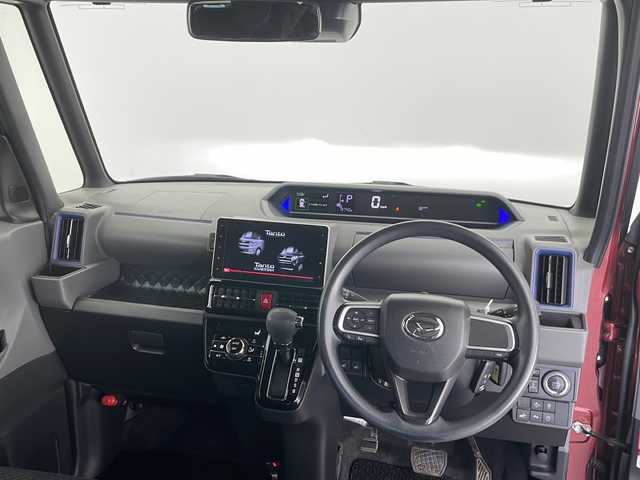 ダイハツ タント カスタム X セレクション 長野県 2020(令2)年 2万km ファイアークォーツレッドM 4WD/ワンオーナー/純正ナビ/両側パワースライドドア/アイドリングストップ/前後ドライブレコーダー/スマートキー/バックカメラ/運転席・助手席シートヒーター/オートライト/LEDヘッドライト/電格ミラー/ウィンカーミラー/サンシェード