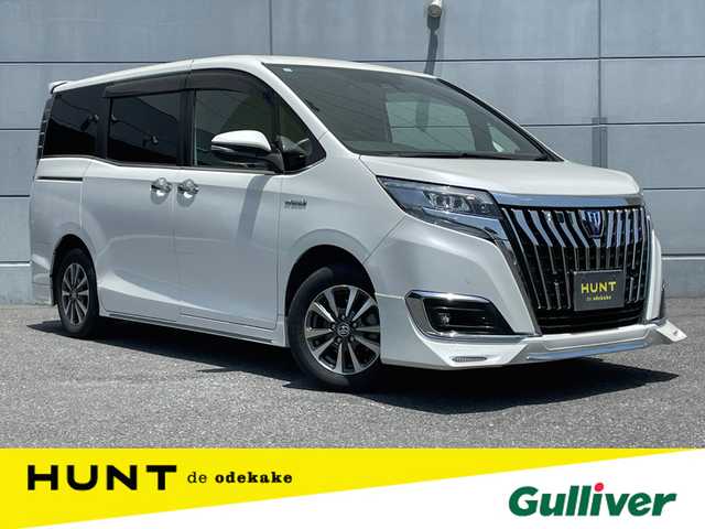 トヨタ エスクァイア ハイブリッド Gi プレミアムパッケージ 千葉県 2019(令1)年 9万km ホワイトパールクリスタルシャイン 純正ナビ(NSZN-Z68T)/フルセグTV/CD/DVD/BT/バックカメラ/純正フリップダウンモニター/D+N席シートヒーター/ステアリングスイッチ/ステアリングヒーター/電動格納ミラー/オートミラー/ウインカーミラー