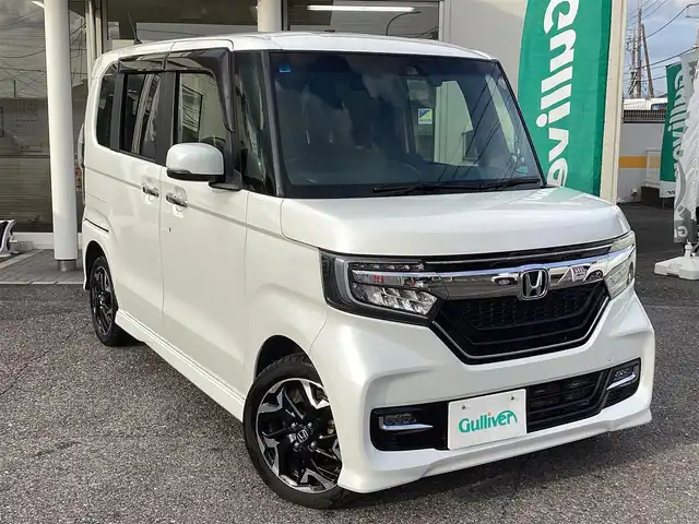ホンダ Ｎ ＢＯＸ カスタム G L ターボ ホンダセンシング 千葉県 2019(平31)年 4.1万km プラチナホワイトパール ワンオーナー/メモリナビ　TV/DVD/CD/MS/BT/    VXU-195NBi/両側パワースライドドア/前後ドライブレコーダー/前席シートヒーター/ピュアサウンドブース/ETC/スマートキースペアキー/取扱説明書/保証書