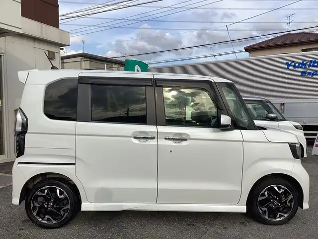 ホンダ Ｎ ＢＯＸ カスタム G L ターボ ホンダセンシング 千葉県 2019(平31)年 4.1万km プラチナホワイトパール ワンオーナー/メモリナビ　TV/DVD/CD/MS/BT/    VXU-195NBi/両側パワースライドドア/前後ドライブレコーダー/前席シートヒーター/ピュアサウンドブース/ETC/スマートキースペアキー/取扱説明書/保証書