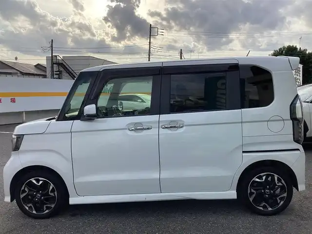 ホンダ Ｎ ＢＯＸ カスタム G L ターボ ホンダセンシング 千葉県 2019(平31)年 4.1万km プラチナホワイトパール ワンオーナー/メモリナビ　TV/DVD/CD/MS/BT/    VXU-195NBi/両側パワースライドドア/前後ドライブレコーダー/前席シートヒーター/ピュアサウンドブース/ETC/スマートキースペアキー/取扱説明書/保証書