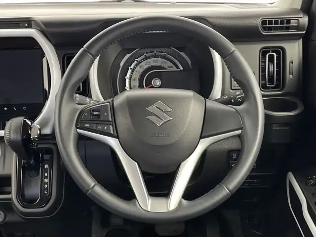 スズキ ハスラー HYBRID X 新潟県 2020(令2)年 6.9万km シフォンアイボリーM 純正9インチメモリナビ/　フルセグTV/Bluetooth/CD/DVD/USB/衝突被害軽減ブレーキ/レーンキープアシスト/前席シートヒーター/コーナーセンサー/ドライブレコーダー【VREC-DZ700D】/全方位モニター/ビルトインETC/アイドリングストップ/横滑り防止装置/LEDヘッドライト/オートマチックハイビーム/オートライト/レザーステアリング/ステアリングスイッチ