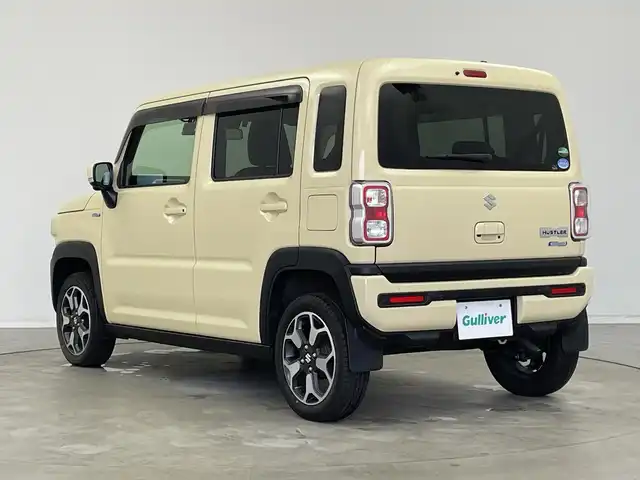 スズキ ハスラー HYBRID X 新潟県 2020(令2)年 6.9万km シフォンアイボリーM 純正9インチメモリナビ/　フルセグTV/Bluetooth/CD/DVD/USB/衝突被害軽減ブレーキ/レーンキープアシスト/前席シートヒーター/コーナーセンサー/ドライブレコーダー【VREC-DZ700D】/全方位モニター/ビルトインETC/アイドリングストップ/横滑り防止装置/LEDヘッドライト/オートマチックハイビーム/オートライト/レザーステアリング/ステアリングスイッチ