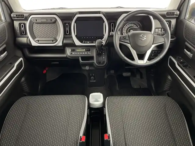 スズキ ハスラー HYBRID X 新潟県 2020(令2)年 6.9万km シフォンアイボリーM 純正9インチメモリナビ/　フルセグTV/Bluetooth/CD/DVD/USB/衝突被害軽減ブレーキ/レーンキープアシスト/前席シートヒーター/コーナーセンサー/ドライブレコーダー【VREC-DZ700D】/全方位モニター/ビルトインETC/アイドリングストップ/横滑り防止装置/LEDヘッドライト/オートマチックハイビーム/オートライト/レザーステアリング/ステアリングスイッチ