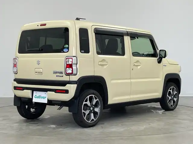 スズキ ハスラー HYBRID X 新潟県 2020(令2)年 6.9万km シフォンアイボリーM 純正9インチメモリナビ/　フルセグTV/Bluetooth/CD/DVD/USB/衝突被害軽減ブレーキ/レーンキープアシスト/前席シートヒーター/コーナーセンサー/ドライブレコーダー【VREC-DZ700D】/全方位モニター/ビルトインETC/アイドリングストップ/横滑り防止装置/LEDヘッドライト/オートマチックハイビーム/オートライト/レザーステアリング/ステアリングスイッチ