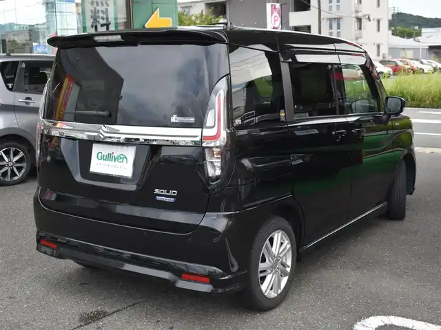 スズキ ソリオ HV MZ 福岡県 2022(令4)年 7.4万km スーパーブラックパール デュアルカメラブレーキサポート/全方位モニター用カメラ/両側パワースライドドア/レーダークルーズコントロール/前席シートヒーター/純正15インチアルミホイール/ヘッドアップディスプレイ/ドアバイザー/フロアマット/プッシュスタート/スマートキー×2/新車時保証書/取扱説明書