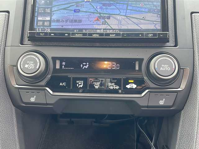 ホンダ シビック ハッチバック 山形県 2019(令1)年 2.6万km クリスタルブラックパール レザーインテリア（MOP）/ホンダセンシング　/　・衝突軽減ブレーキ/　・路外逸脱抑制機能/　・渋滞追従機能付きアダブティブクルーズコントロール/　・標識認識機能/ワーク（WORK）19インチアルミホイール/　（ＬＡＮＶＥＣ　ＬＳ１）/LEDヘッドライト　/運転席８Ｗａｙパワーシート　/クルーズコントロール/社外ナビ/TV/バックカメラ/ETC