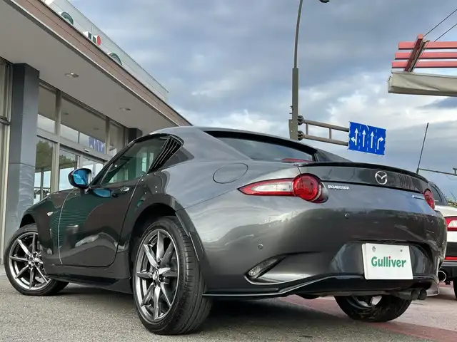マツダ ロードスター ＲＦ S 香川県 2021(令3)年 1.1万km マシーングレープレミアムM 禁煙車/純正SDナビ/フルセグ/CD/DVD/SD/Bluetooth/バックカメラ/マツダスピードエアロ/純正17インチアルミ/LEDヘッドライト/シートカバー/シートヒーター/レーキープ/スマートシティブレーキ/BSM/ETC