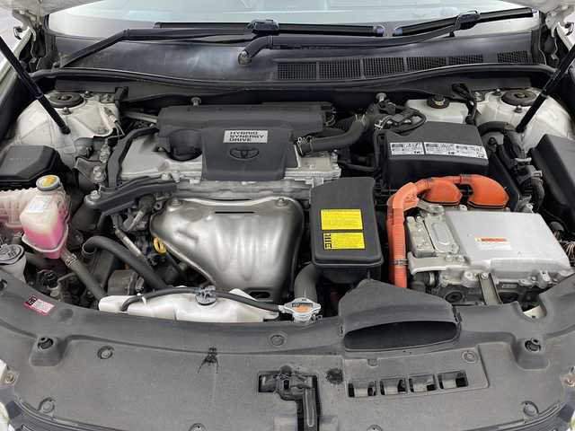 トヨタ カムリ ハイブリット 栃木県 2013(平25)年 18万km ホワイトパールクリスタルシャイン 純正ナビ/（BT/フルセグ/CD/DVD/AM/FM)/横滑り防止/ドライブレコーダー/プッシュスタート/スマートキー/純正アルミホイール/純正フロアマット/電動格納ミラー