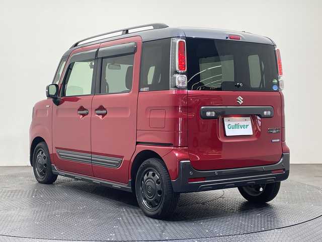 スズキ スペーシア ギア HYBRID XZ 愛媛県 2018(平30)年 2.1万km フェニックスレッドパール/ガンメタリック2トーンルーフ 社外ナビ/Bluetooth/フルセグ/両側電動スライドドア/バックカメラ/衝突被害軽減ブレーキ/レーンキープアシスト/前後コーナーセンサー/LEDヘッドライト/オートライト/ルーフレール/ドライブレコーダー/ETC/プッシュスタート/純正15インチアルミ