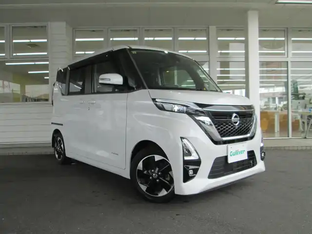 日産 ルークス HWS X プロパイロットED 千葉県 2020(令2)年 3.4万km ホワイトパール 純正９インチナビフルセグTV/（CD/DVD/SD/SDREC/Bluetooth)/アラウンドビューカメラ/両側パワースライドドア/プロパイロット/レーダークルーズコントロール/エマージェンシーブレーキシステム/LEDヘッドライト/LEDフォグランプ/オートハイビーム/レーンキープアシスト/アイドリングストップ/電動パーキングブレーキ/オートブレーキホールド
