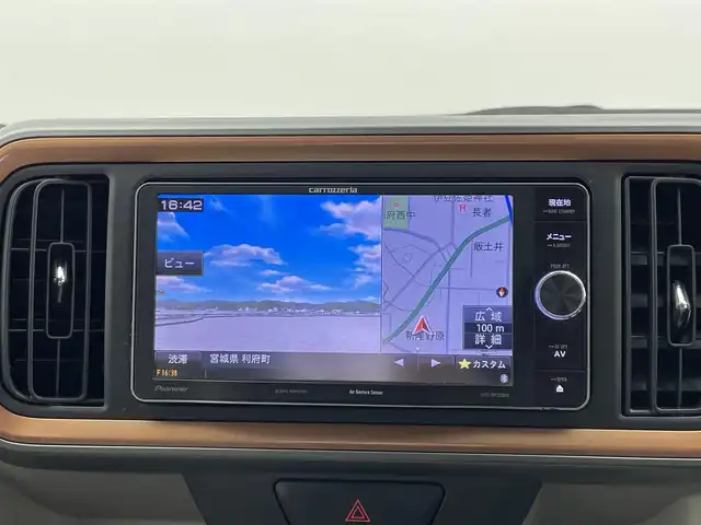 トヨタ パッソ モーダ　チャーム 宮城県 2021(令3)年 1.7万km ブラックマイカメタリック/パウダリーベージュメタリック 2トーン 社外ナビ（AVIC-MRZ099W）/全周囲カメラ/バックカメラ/フルセグTV/ETC/ブラックルーフ/ハーフレザーシート/ドアバイザー/アイドリングストップ/ハイビームアシスト/LEDヘッドライト/取扱説明書/スペアキー　×１