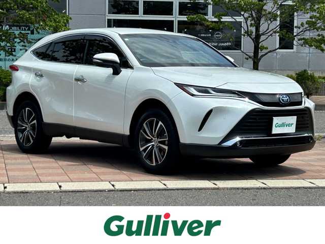 トヨタ ハリアー ハイブリッド G 福島県 2023(令5)年 3.6万km プラチナホワイトパールマイカ 4WD/純正ディスプレイオーディオ/【フルセグTV/BT/Miracast/USB/AM/FM】/デジタルインナーミラー/電動リアゲート/ハーフレザーシート/本革ステアリング/LEDヘッドライト(AUTO付)/フォグランプ/テレビキット/バックカメラ/ETC2.0/トヨタセーフティー/・レーダークルーズコントロール/・車線逸脱防止システム/・衝突軽減ブレーキ/・オートハイビーム/・パーキングアシスト/・ブラインドスポットモニター/・クリアランスソナー/横滑り防止装置/純正ドアバイザー/純正フロアマット/保証・取説