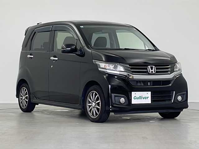 ホンダ Ｎ ＷＧＮ カスタム G 岐阜県 2014(平26)年 7.9万km スマートブラック 社外ナビ/ワンセグ/CD/HIDヘッドライト/フォグランプ/純正フロアマット/ドアバイザー/プッシュスタート/スマートキー/純正アルミホイール/横滑り防止/ヘッドライトレベライザー/電動格納ミラー