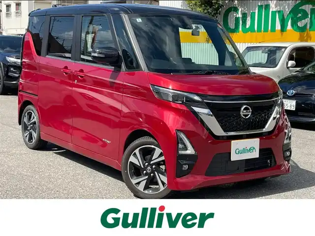 日産 ルークス HWS Gターボ プロパイロットED 兵庫県 2020(令2)年 3.5万km スパークリングレッド/ブラック 360°セーフティアシスト/・インテリジェントエマージェンシーブレーキ/・踏み間違い衝突防止アシスト/・インテリジェントLI +LDW/・インテリジェントFCW/・ハイビームアシスト/・アダプティブLEDヘッドライトシステム/・インテリジェントDA/プロパイロット/純正9インチSDナビ(MM319D-L)/・フルセグTV/・CD/DVD/BT/・USB/SD/iPod/・AM.FM/アラウンドビューモニター/ハンズフリー両側電動スライドドア/ビルトインETC/前後ドライブレコーダー(ZDR-025)/パーキングセンサー/革巻きステアリング/ステアリングスイッチ/電子パーキングブレーキ/オートホールド/アイドリングストップ/USBポート/スマートキー×2/プッシュスタート/LEDヘッドライト/フォグランプ/オートライト/純正AW(165/55/15)/純正フロアマット/電動格納ウィンカーミラー/横滑り防止システム