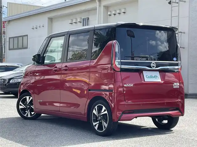 日産 ルークス HWS Gターボ プロパイロットED 兵庫県 2020(令2)年 3.5万km スパークリングレッド/ブラック 360°セーフティアシスト/・インテリジェントエマージェンシーブレーキ/・踏み間違い衝突防止アシスト/・インテリジェントLI +LDW/・インテリジェントFCW/・ハイビームアシスト/・アダプティブLEDヘッドライトシステム/・インテリジェントDA/プロパイロット/純正9インチSDナビ(MM319D-L)/・フルセグTV/・CD/DVD/BT/・USB/SD/iPod/・AM.FM/アラウンドビューモニター/ハンズフリー両側電動スライドドア/ビルトインETC/前後ドライブレコーダー(ZDR-025)/パーキングセンサー/革巻きステアリング/ステアリングスイッチ/電子パーキングブレーキ/オートホールド/アイドリングストップ/USBポート/スマートキー×2/プッシュスタート/LEDヘッドライト/フォグランプ/オートライト/純正AW(165/55/15)/純正フロアマット/電動格納ウィンカーミラー/横滑り防止システム