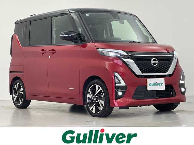 日産 ルークス HWS Gターボ プロパイロットED 愛知県 2020(令2)年 3.5万km スパークリングレッド/ブラック 360°セーフティアシスト/・インテリジェントエマージェンシーブレーキ/・踏み間違い衝突防止アシスト/・インテリジェントLI +LDW/・インテリジェントFCW/・ハイビームアシスト/・アダプティブLEDヘッドライトシステム/・インテリジェントDA/プロパイロット/純正9インチSDナビ(MM319D-L)/・フルセグTV/・CD/DVD/BT/・USB/SD/iPod/・AM.FM/アラウンドビューモニター/両側電動スライドドア/ビルトインETC/前後ドライブレコーダー(ZDR-025)/パーキングセンサー/革巻きステアリング/ステアリングスイッチ/電子パーキングブレーキ/オートホールド/アイドリングストップ/USBポート/スマートキー/プッシュスタート/LEDヘッドライト/フォグランプ/オートライト/純正AW(165/55/15)/純正フロアマット/電動格納ウィンカーミラー/横滑り防止システム