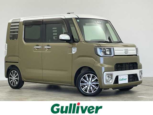 ダイハツ ウェイク G ターボ SA Ⅲ 群馬県 2018(平30)年 7万km パールホワイトⅢ /オフビートカーキM 純正ナビ　フルセグ　Bluetooth　全方位カメラ　両側パワースライドドア　衝突軽減システム　オートマチックハイビーム　横滑り防止装置　アイドリングストップ　ドライブレコーダー　ETC　オートライト