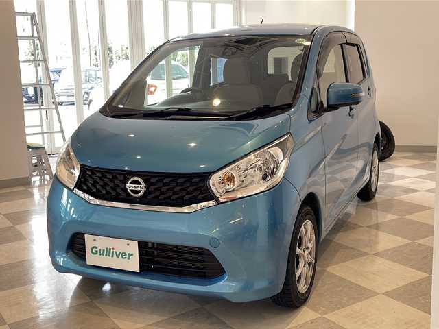 日産 デイズ X Vセレ +SeftyⅡ 福井県 2015(平27)年 4.8万km シリカグリーン 純正７インチナビ(MC314D-W)/フルセグTV／Ｂｌｕｅｔｏｏｔｈ／ＣＤ／ＤＶＤ／ＡＵＸ/アラウンドビューモニター/前後ドライブレコーダー/エマージェンシーブレーキ/アイドリングストップ/ＥＴＣ/ホイール付きサマータイヤ車載/スマートキー/プッシュスタート/電動格納ウインカーミラー/ドアバイザー