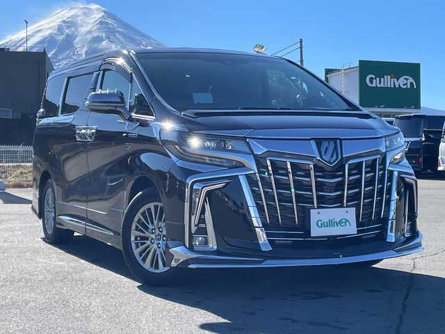 トヨタ アルファードハイブリット SR Cパッケージ 山梨県 2019(平31)年 4.4万km ブラック 純正ナビ　/４ＷＤ　/ツインムーンルーフ　/パワーシート　/クルーズコントロール　/デジタルインナーミラー　/パワーバックドア　/モデリスタエアロ　/ＪＢＬサウンドシステム　/後席フィリップダウンモニター/AC100V電源/ステアリングヒーター/横滑り防止機能/おくだけ充電
