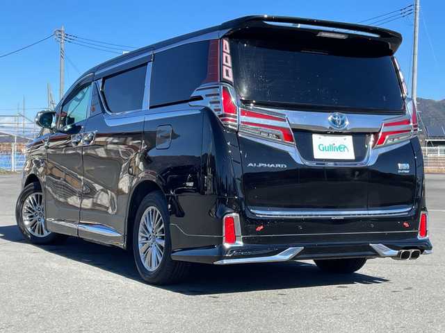 トヨタ アルファードハイブリット SR Cパッケージ 山梨県 2019(平31)年 4.4万km ブラック 純正ナビ　/４ＷＤ　/ツインムーンルーフ　/パワーシート　/クルーズコントロール　/デジタルインナーミラー　/パワーバックドア　/モデリスタエアロ　/ＪＢＬサウンドシステム　/後席フィリップダウンモニター/AC100V電源/ステアリングヒーター/横滑り防止機能/おくだけ充電