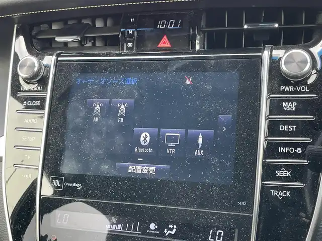 トヨタ ハリアー ハイブリッド プレミアム アドバンスドP 道央・札幌 2014(平26)年 11.4万km ブラック ４WD/JBLプレミアムサウンドシステム/モデリスタエアロ/純正ディーラーOPナビ/CD/DVD/BT/フルセグ/プリクラッシュセーフティ/横滑り防止装置/レーダークルーズコントロール/レーンキープアシスト/クリアランスソナー/パノラミックビューモニター/ビルトインETC/EVMODE/ECOMODE/パワーバックドア/D席パワーシート/ハーフレザーシート/革巻きウッドコンビステアリング/ステアリングリモコン/自動防眩ミラー/置くだけ充電/MTモード付AT/プッシュスタート/スマートキー/LEDヘッドライト/オートライト/オートハイビーム/フォグランプ/電動格納ミラー/ウィンカーミラー/純正フロアマット
