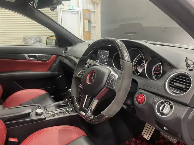 メルセデス・ベンツ Ｃ６３ ステーションワゴン 群馬県 2012(平24)年 4.2万km シルバー AMGパフォーマンスパッケージ/サンルーフ/赤黒コンビレザーシート/前後ドラレコ/レッドキャリパー/TVキャンセラー/19インチ黒ホイー/メモリ付きパワーシート/スマートキー/純正ナビ/フルセグTV