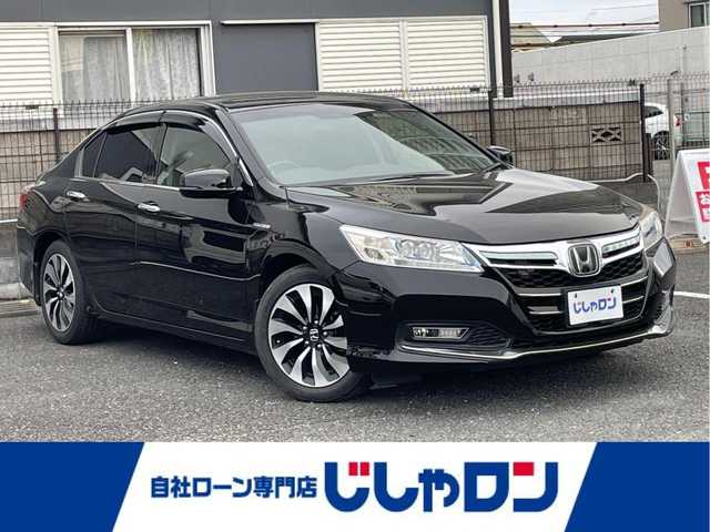 ホンダ アコード ハイブリッド EX 埼玉県 2013(平25)年 12.5万km プレミアムスパークルブラックパール (株)IDOMが運営する【じしゃロン川越店】の自社ローン専用車両になりますこちらは現金またはオートローンご利用時の価格です。自社ローンご希望の方は別途その旨お申付け下さい/プッシュスタート/純正HDDナビ　/　・AM/FM/　・CD/DVD/　・TV/　・Bluetooth/バックカメラ/ビルトインETC/前席パワーシート/ハーフレザーシート/純正フロアマット/クルーズコントロール/リアサンシェード/横滑り防止装置/衝突軽減ブレーキ/電動格納ミラー/ドアバイザー