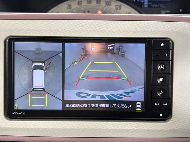 ダイハツ ムーヴ キャンバス X メイクアップ リミテッド SAⅢ 埼玉県 2021(令3)年 4.5万km パールホワイトⅢ/ブルーミングピンクメタリック 全方位カメラ　/ＥＴＣ　/両側電動スライドドア　/レーンキープアシスト　/オートマチックハイビーム　/盗難防止措置　/アイドリングストップ　/プッシュスタート　/スマートキー　/純正フロアマット　/前ドライブレコーダー/ステアリングスイッチ/フォグランプ