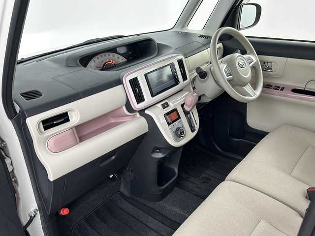 ダイハツ ムーヴ キャンバス X メイクアップ リミテッド SAⅢ 埼玉県 2021(令3)年 4.5万km パールホワイトⅢ/ブルーミングピンクメタリック 全方位カメラ　/ＥＴＣ　/両側電動スライドドア　/レーンキープアシスト　/オートマチックハイビーム　/盗難防止措置　/アイドリングストップ　/プッシュスタート　/スマートキー　/純正フロアマット　/前ドライブレコーダー/ステアリングスイッチ/フォグランプ