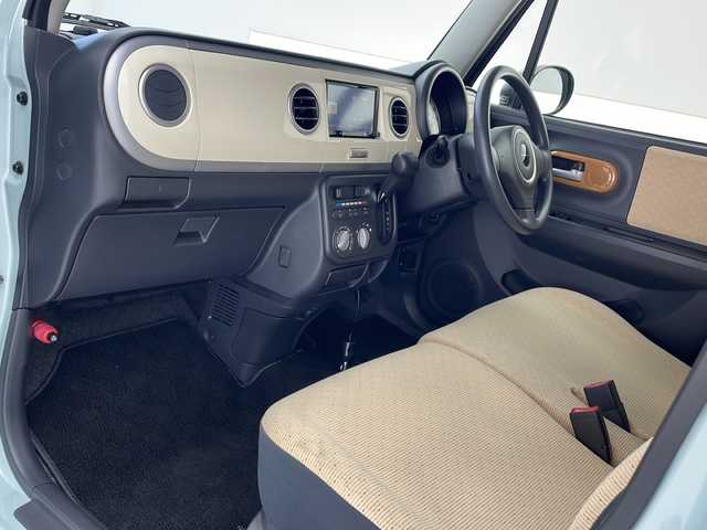 スズキ ラパン G 沖縄県 2012(平24)年 7.5万km アロマティックアクアメタリック 社外ナビ(ＡＶＩＣ－ＲＺ３０１)/(ＴＶ　ＣＤ　ＤＶＤ　ＡＭ　ＦＭ)　/ＥＴＣ　/ドライブレコーダー(AN-R084)　/スマートキー　/プッシュスタート　/スペアキー　/純正フロアマット　/ベンチシート　/オートエアコン　/パワーステアリング　/パワーウィンドウ