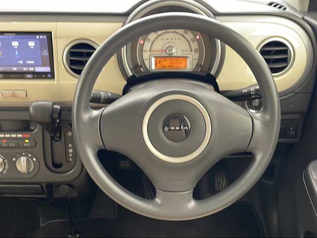 スズキ ラパン G 沖縄県 2012(平24)年 7.5万km アロマティックアクアメタリック 社外ナビ(ＡＶＩＣ－ＲＺ３０１)/(ＴＶ　ＣＤ　ＤＶＤ　ＡＭ　ＦＭ)　/ＥＴＣ　/ドライブレコーダー(AN-R084)　/スマートキー　/プッシュスタート　/スペアキー　/純正フロアマット　/ベンチシート　/オートエアコン　/パワーステアリング　/パワーウィンドウ