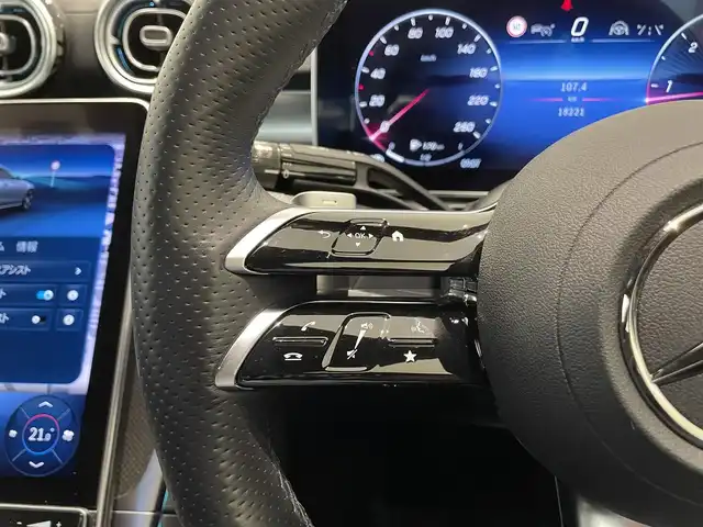 メルセデス・ベンツ Ｍ・ベンツ Ｃ２２０ｄ アバンギャルド　AMGライン 福岡県 2022(令4)年 1.9万km パール ナビ　/３６０°カメラ　/フルセグ　/デジタルＬＥＤ　/アンビエントライト　/ハーフレザー　/シートヒーター　/パワーシート　/パワートランク　/ＡＣＣ　/ステアリングアシスト　/ＢＳＭ　/スマートキー　/純正１８ｉｎｃｈＡＷ