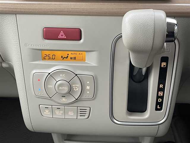 スズキ ラパン X 岡山県 2021(令3)年 4万km コフレピンクパールメタリック/ホワイト2トーンルーフ 純正ナビ　CN-RZ765W/フルセグTV、CD、DVD、Bluetooth、AM、FM/全方位カメラ/前席シートヒーター/オートライト/４WD/スズキセーフティサポート